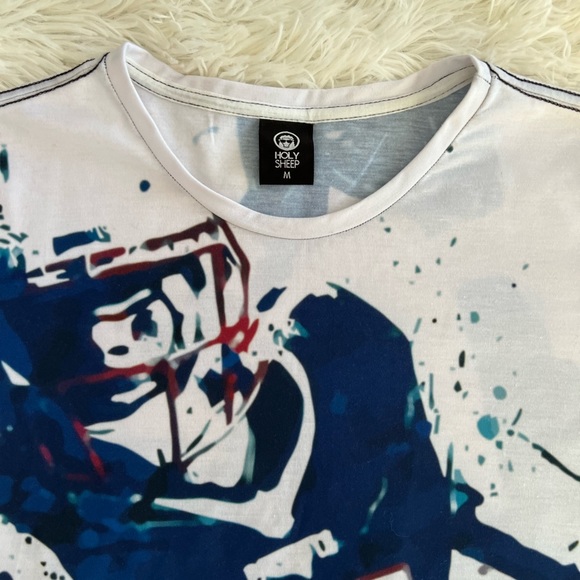 Unique Rob Gronkowski Patriots All Over Graphic Custom T-Shirt Holy Sheep Size M - Picture 4 of 8